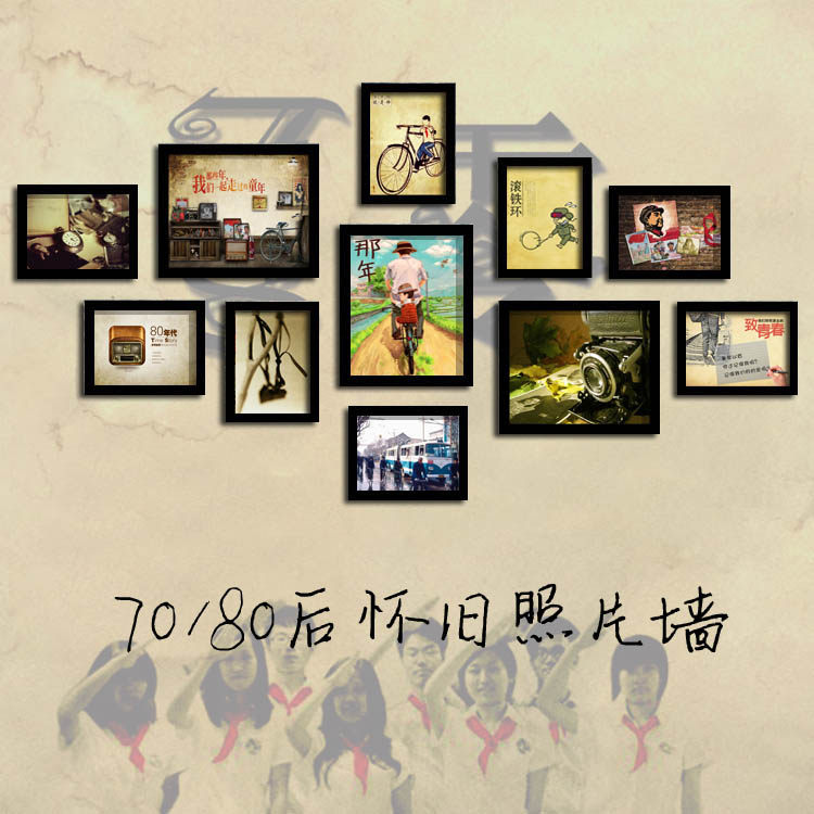致青春主题海报童年回忆餐饮挂画