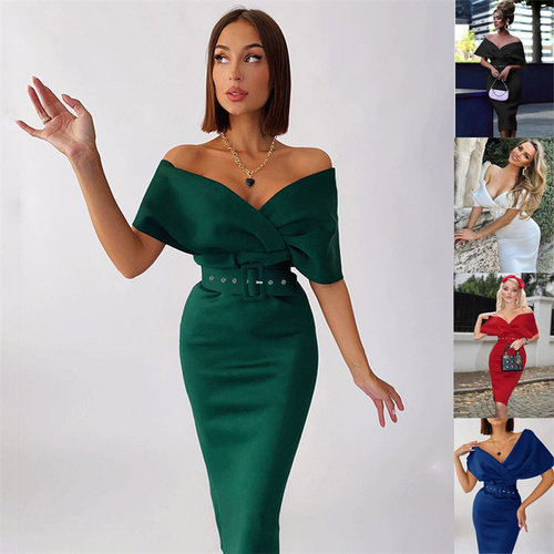 women dinner party dresses night club ladies formal skirt女