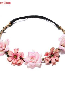 1pcs Women Charm Flower Tiara Wedding Floral Headband Hair A