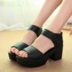 High Roman heels shoes 凉鞋 platform women waterproof sandals