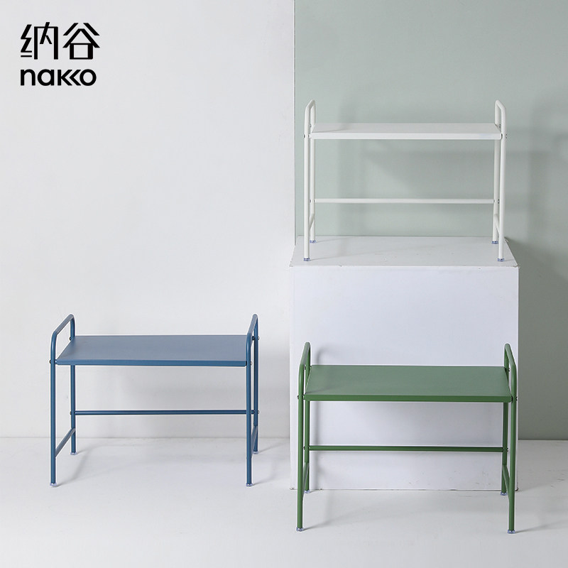 纳谷厨房微波炉置物架台面碗碟调料架家用双层电饭煲烤箱收纳架子,收纳整理,整理架/置物架/收纳架,淘宝优惠券,粉丝福利购,淘宝优惠卷