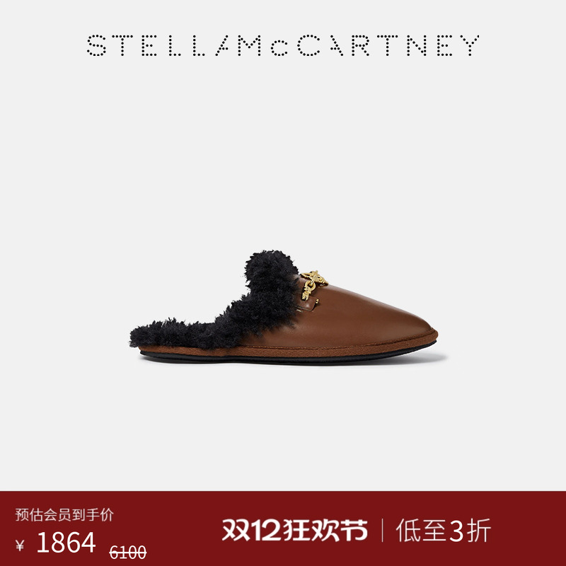 StellaMcCartney泰迪绒感乐福鞋