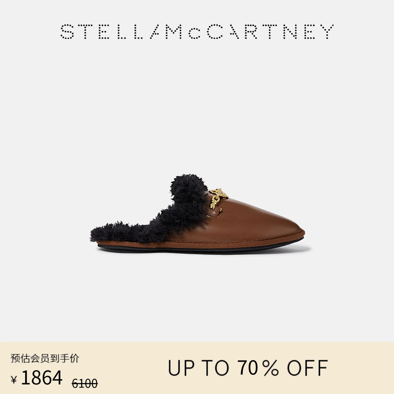 StellaMcCartney泰迪绒感乐福鞋