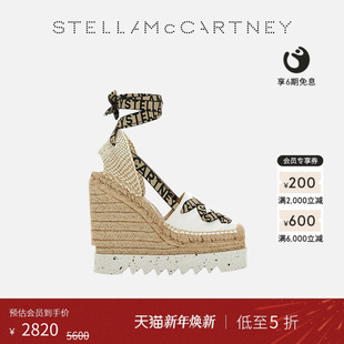 低至5折 厚底绑带凉鞋 GAIA McCartney春季 坡跟草编鞋 Stella