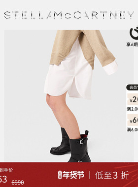 [低至3折]Trace Stella McCartney秋冬漆黑色时尚搭扣饰带机车靴