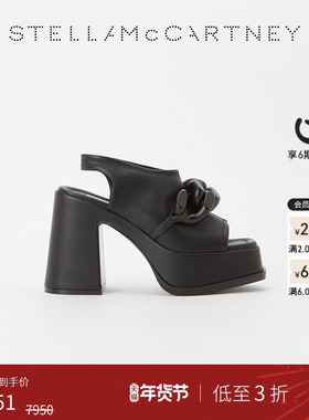 [低至3折]SKYLA  Stella McCartney春季链条厚底鞋跟露趾高跟凉鞋