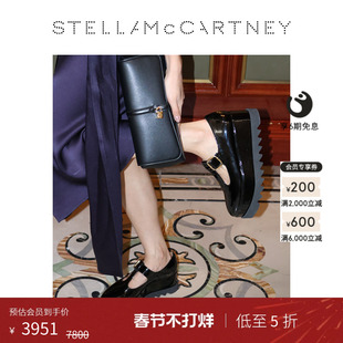 [低至5折]ELYSE Stella McCartney2025秋冬新品黑色T字玛丽珍鞋
