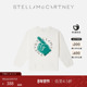 低至4.5折 儿童 Stella McCartney2025奶油色印花长袖 T恤童装