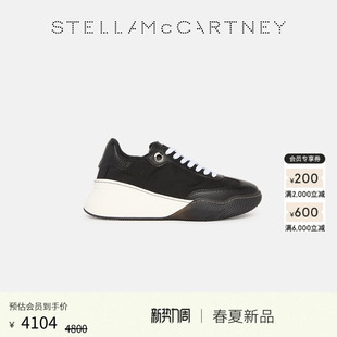 McCartney2026春夏新品 Stella 黑色系带黑色休闲运动鞋 LOOP