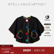 低至4.5折 Stella McCartney秋冬童装 黑色糖果元 素圆领斗篷外套