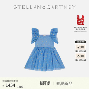 儿童 小飞袖 Stella 蓝色童装 波点连衣裙 McCartney2026早春新品