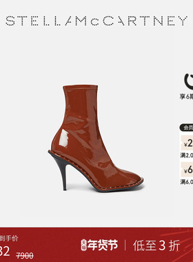 [低至3折]RYDER  Stella McCartney秋季漆面拉链高跟鞋高跟靴