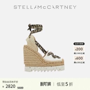 低至5折 厚底绑带凉鞋 GAIA McCartney春季 坡跟草编鞋 Stella