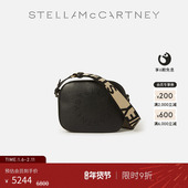 McCartney字母印花肩带黑色迷你肩背包 Stella 新年礼物 LOGO
