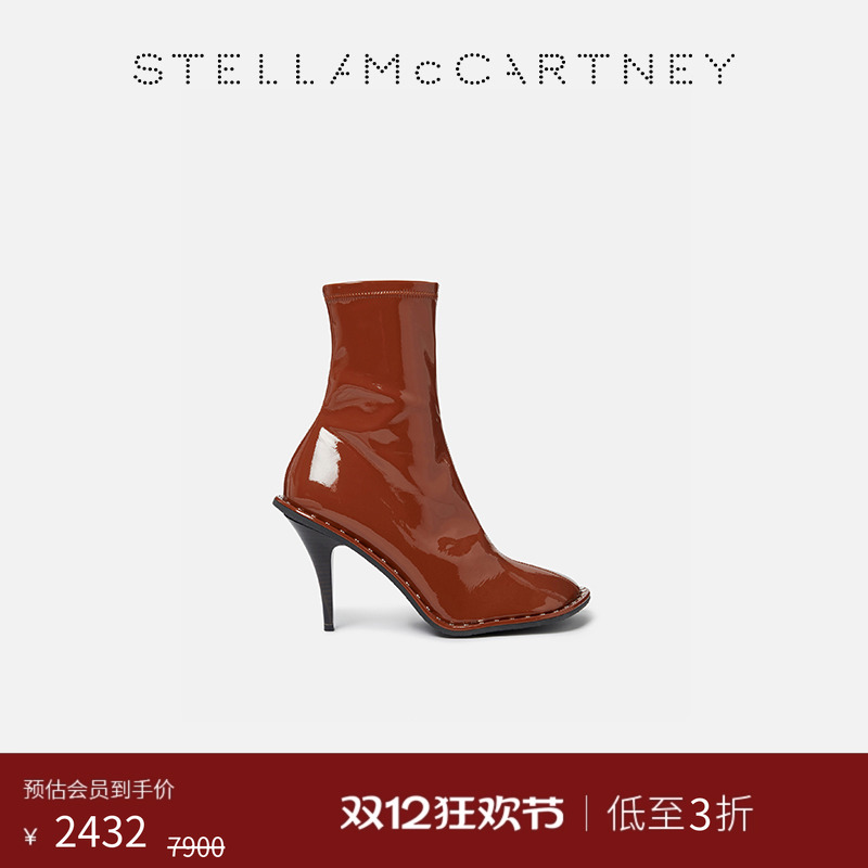 StellaMcCartney漆面高跟靴