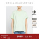 低至3折 Stella McCartney春季 短袖 LOGO印花薄荷绿徽标T恤