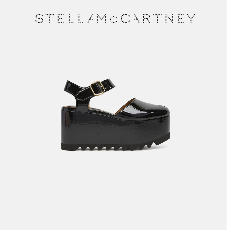 StellaMcCartney漆面厚底凉鞋