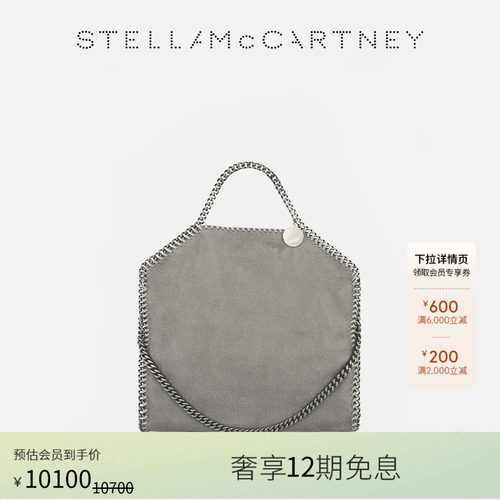 StellaMcCartney灰色手提包中