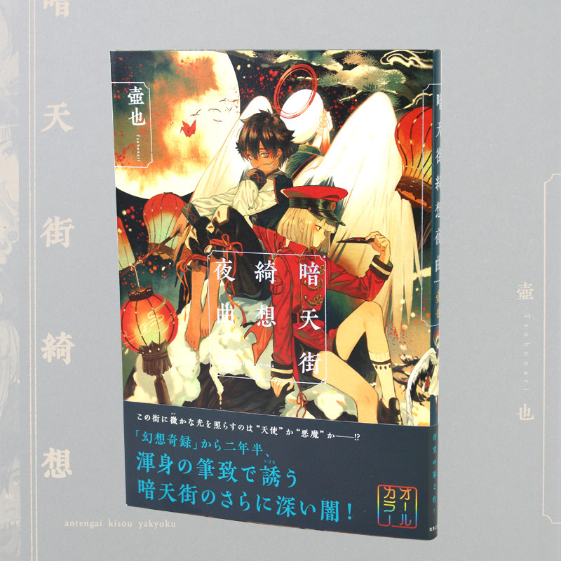 日文原版暗天街绮想夜曲日本画师壶也作品暗天街系列第2作日本动漫全彩绘画插画集书籍