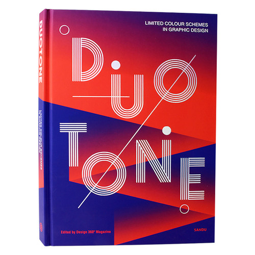 现货DUOTONE双色平面设计 有限色彩无限创意平面创意设计作品案例书籍