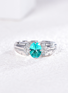 帕拉伊巴色戒指星赞轻奢