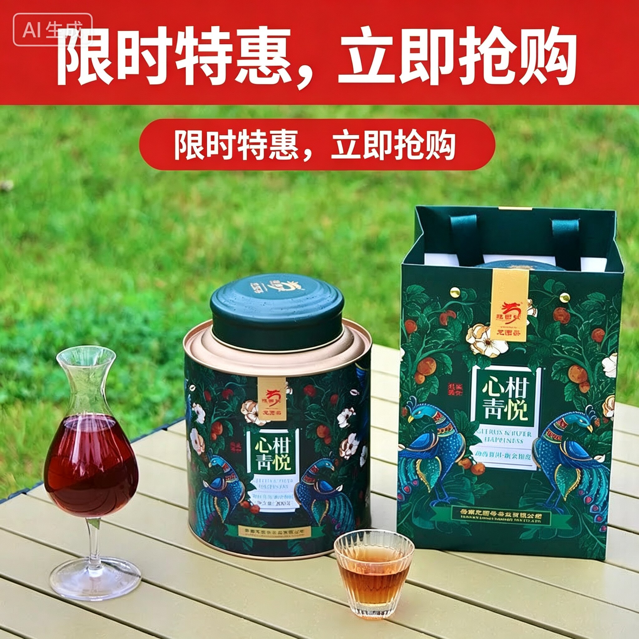 龙园号新会小青柑普洱茶熟茶柑普茶心柑青悦勐海熟茶桶装正品200g