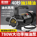 油水两用电动抽油泵12V220V24V伏直流高压水泵柴油泵加油机抽油器