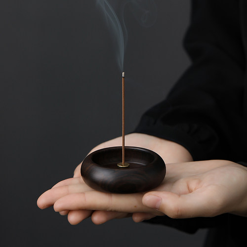 黑檀木多孔线香炉檀香香薰炉