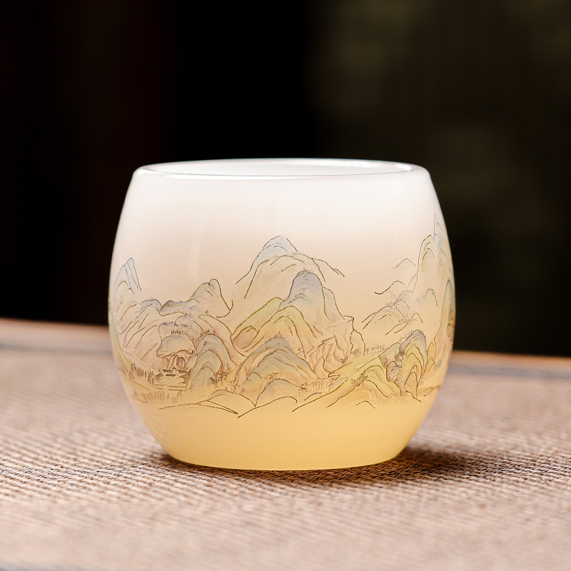 琉璃茶杯主人杯喝茶杯品茗杯茶盏