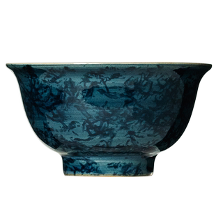 草木灰茶杯男款手绘主人杯功夫茶压手杯中式家用杯子品茗杯单茶盏