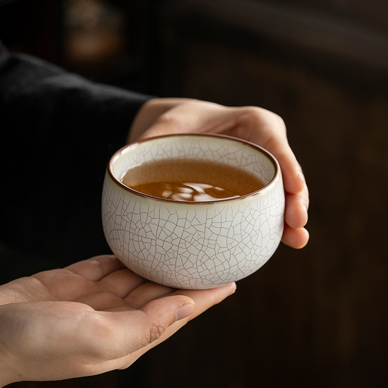 汝窑—月白—聚财杯—166ML