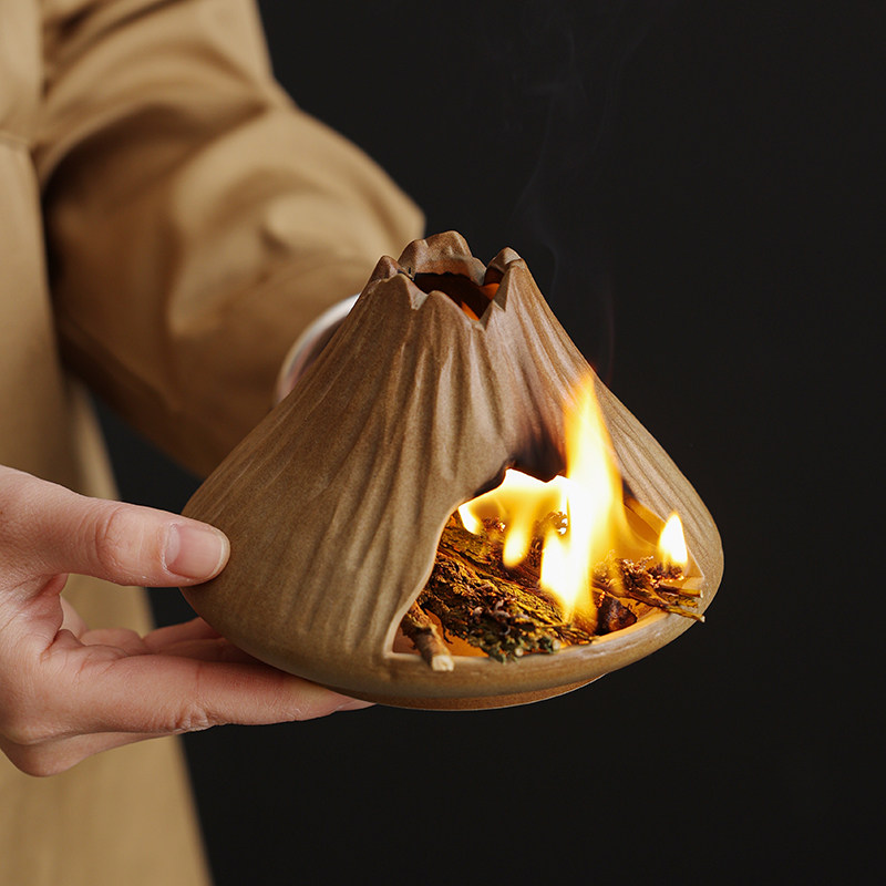 泥土故事秘鲁圣木壁炉陶瓷香薰炉图片