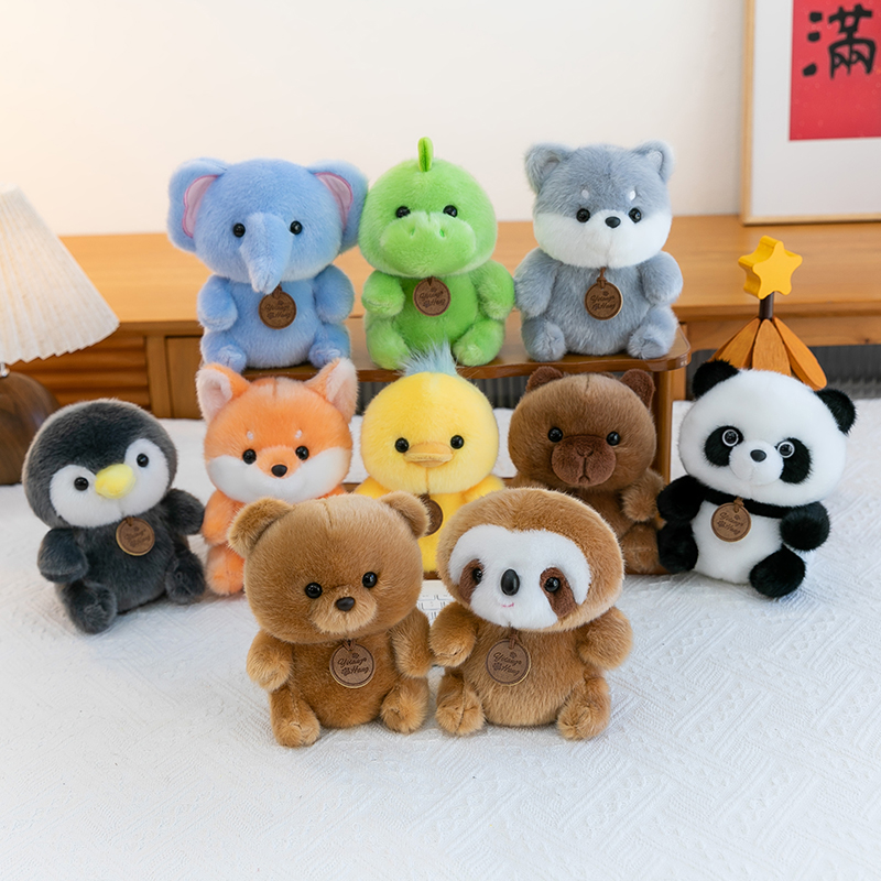 可爱软萌大象树懒动物毛绒玩偶小