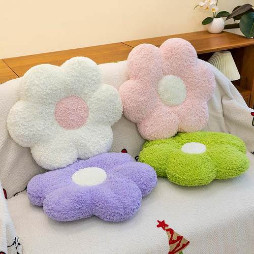 日系简约ins马卡龙色加厚坐垫