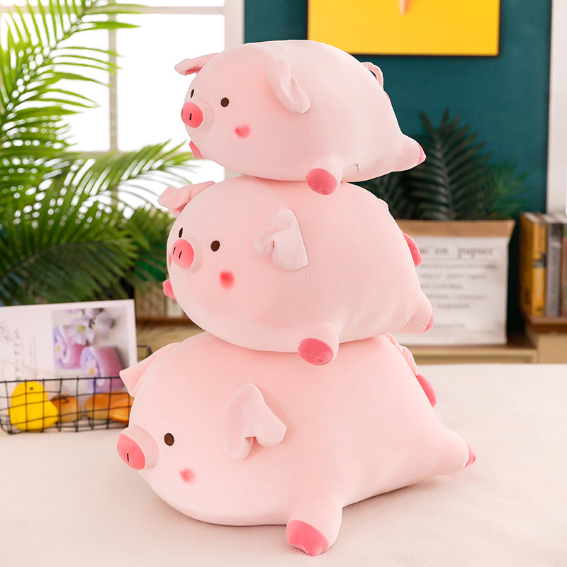 可爱趴趴猪公仔毛绒玩具床上睡觉猪猪抱枕女生玩偶娃娃少女心礼物