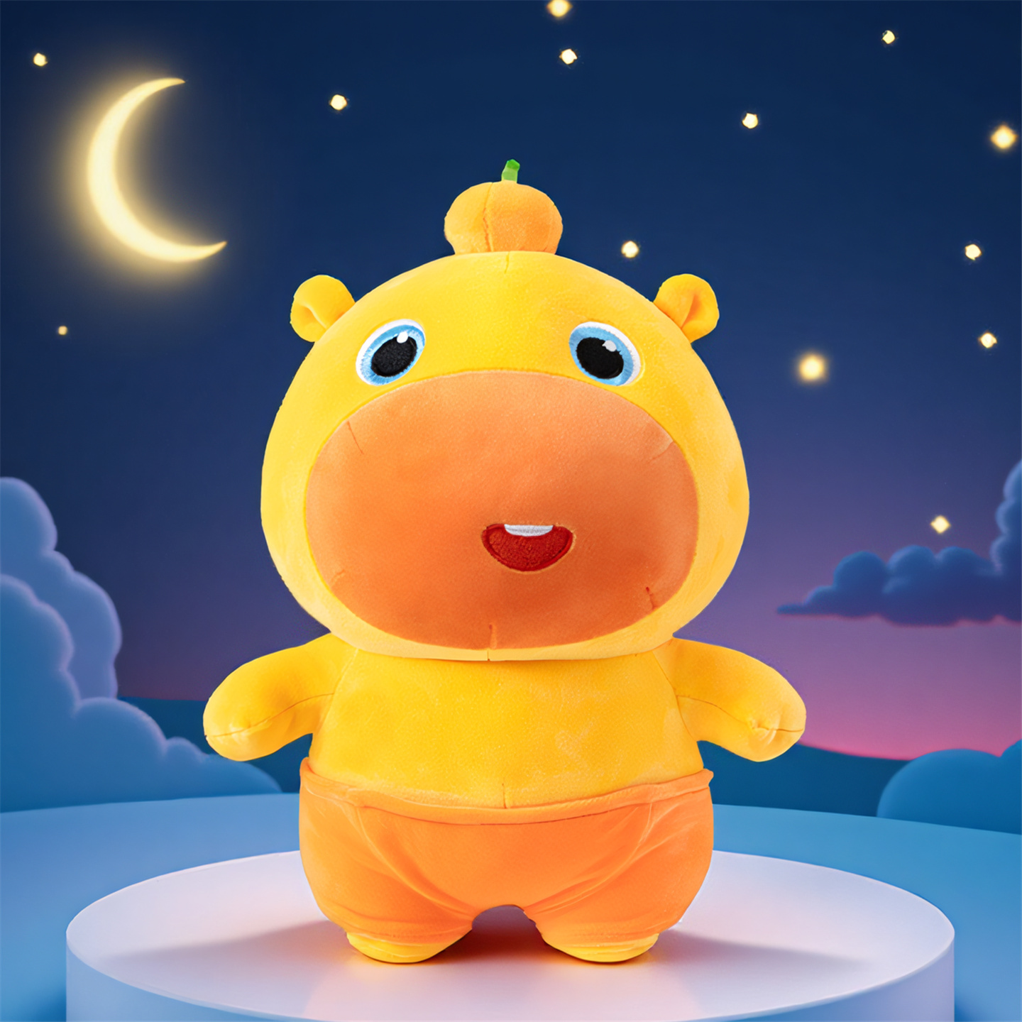 多爱正版水豚噜噜玩偶毛绒玩具