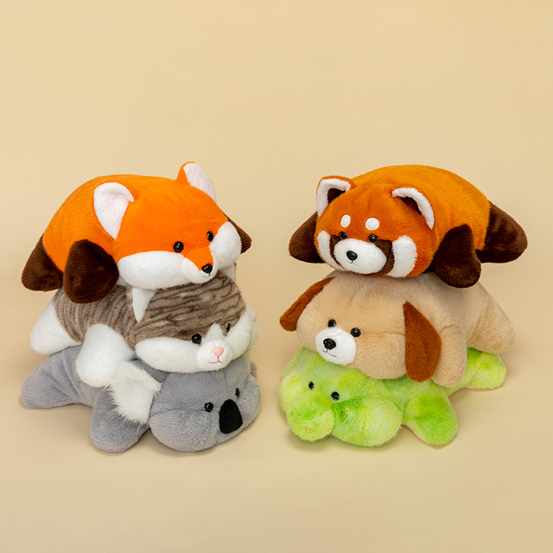 可爱小熊猫狐狸恐龙条纹猫胖嘟