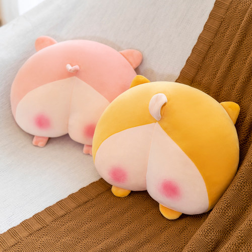 稀奇古怪的抱枕灰色屁股