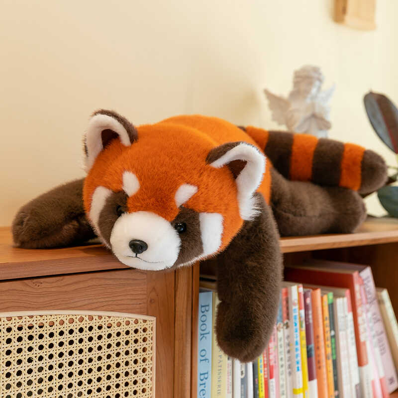 小浣熊可爱卡通趴趴毛绒大玩偶