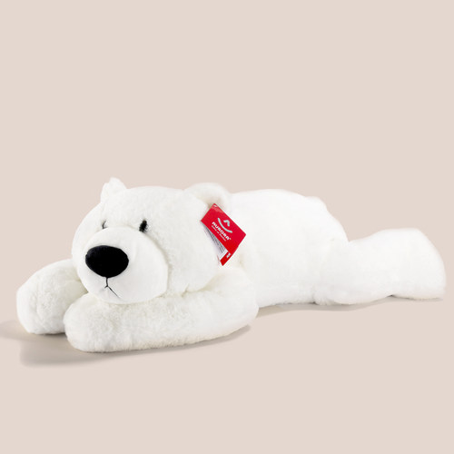 正版吾卢拉趴趴北极熊抱枕白色
