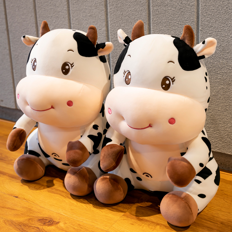 可爱牛年新年礼物公仔毛绒玩具