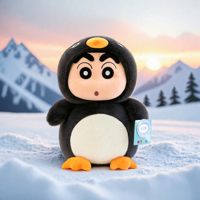 蜡笔小新玩偶正版变身小企鹅