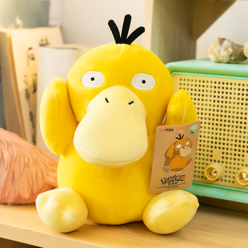 正版可达鸭公仔布玩偶娃娃睡觉