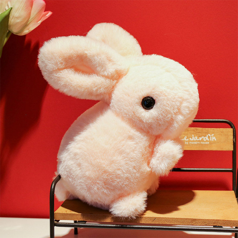 仿真趴兔子公仔毛绒玩具小白兔玩偶情侣一对布娃娃儿童生日礼物女