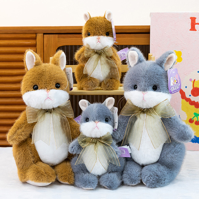 可爱蝴蝶结小兔子玩偶毛绒玩