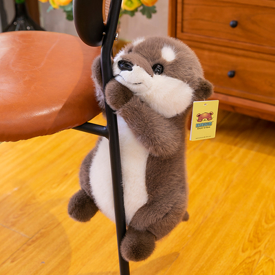 正版水獭可爱仿真动物毛绒玩具