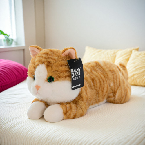 可爱仿真陪睡小猫咪布娃娃抱枕