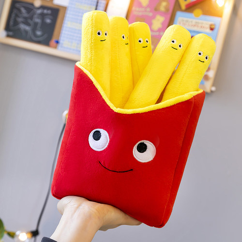 网红薯条零食抱枕公仔床上搞怪