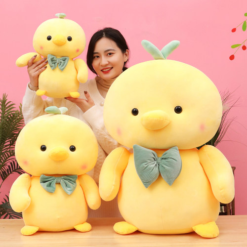 可爱小黄鸭公仔鸭子女生睡觉抱枕