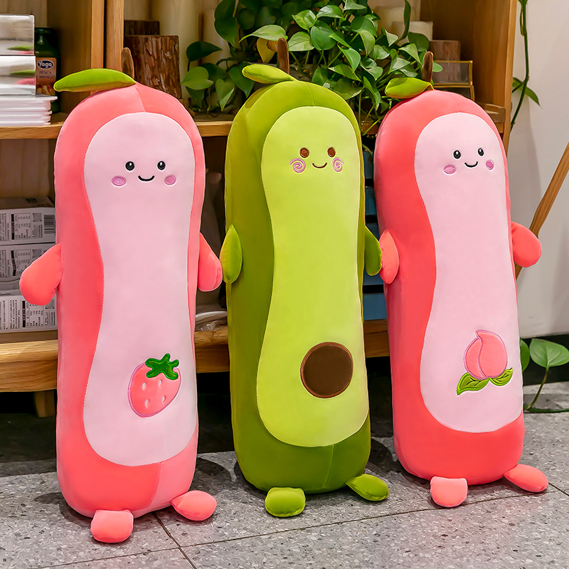 卧室卡通水果牛油果抱枕长条枕头毛绒玩具睡觉夹腿床上布娃娃玩偶,玩具/童车/益智/积木/模型,毛绒/玩偶/公仔/布艺类玩具,淘宝优惠券,粉丝福利购,淘宝优惠卷